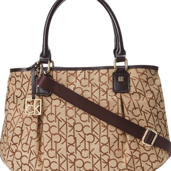 Calvin Klein Hudson Jacquard Satchel - Picture 3 of 8